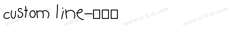 custom line字体转换